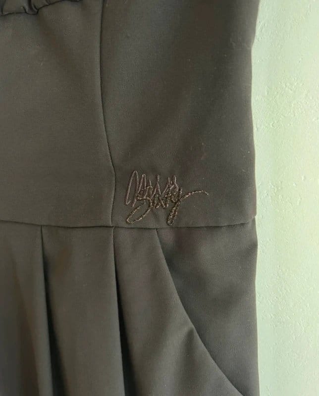 Miss Sixty 🖤 Miss Sixty Brown Satin Mini Dress Y2K Italian Designer Bodycon Pocket Dress UK 10 - 1