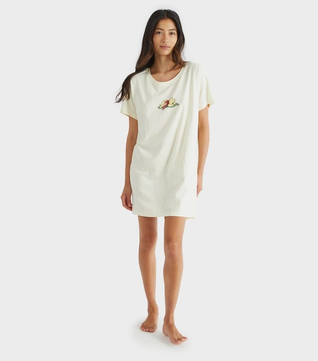 Skinnydip Women's White Winnie the Pooh Night Dress Skinnydip New Look - 2