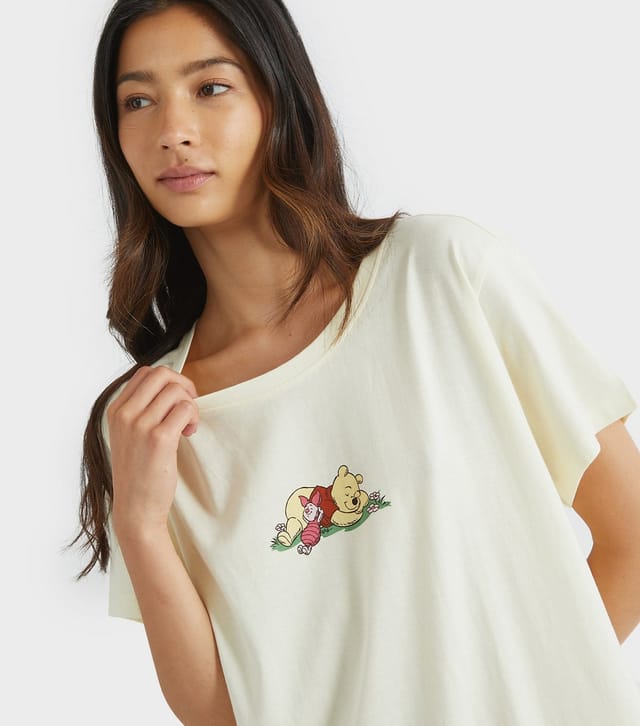 Skinnydip Women's White Winnie the Pooh Night Dress Skinnydip New Look - 3