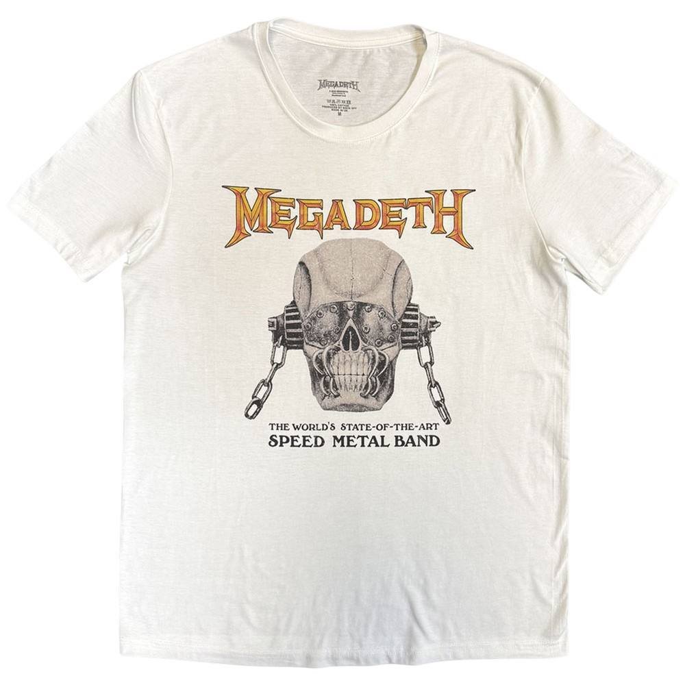 Megadeth Megadeth Men's Speed Metal T-Shirt in White - 2