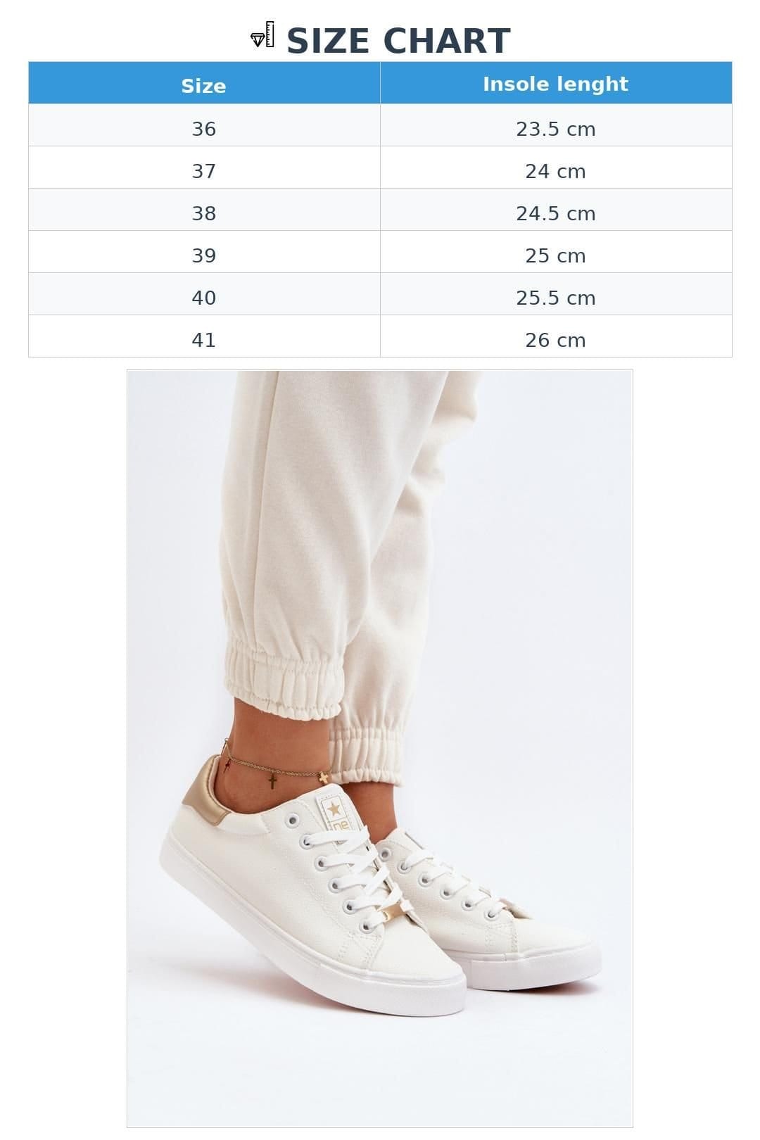 Love Lace Love Lace Women's Classic Lace Up Sneakers Rubber Sole Rounded Toe in White - 4
