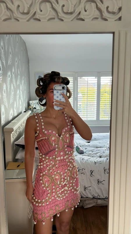 ASOS ASOS Luxe Design Pearl & Sequin Dress