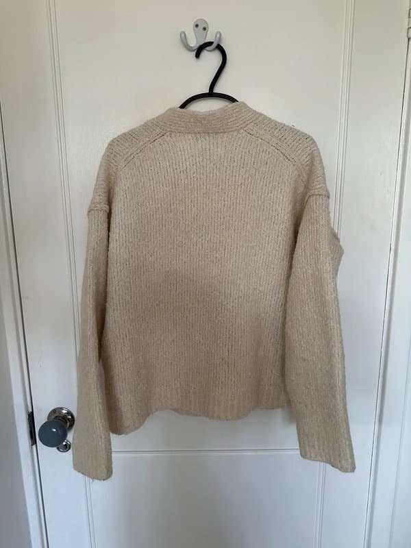 ASOS Design Cream knitted cardigan