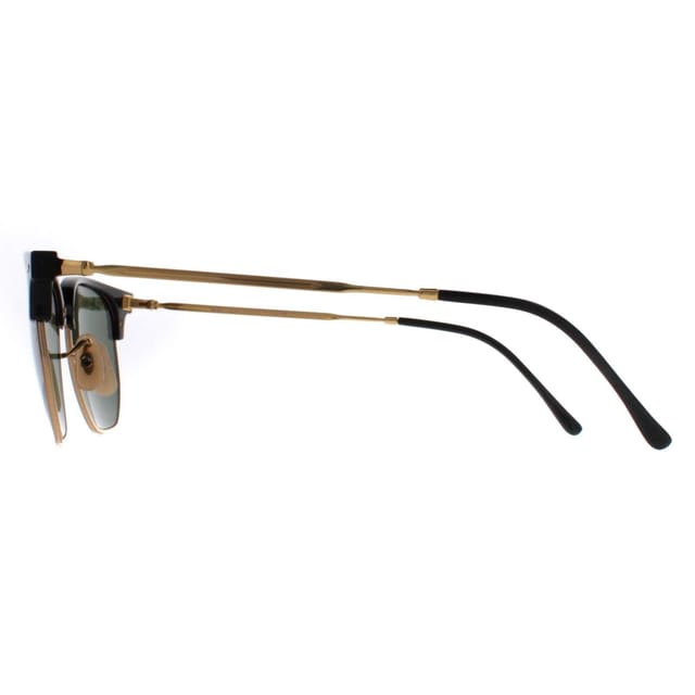 Ray-Ban Ray-Ban Men's Square Black on Gold Green RB4416 New Clubmaster - 3