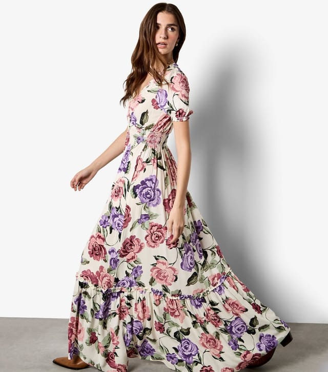 Apricot Women's Pink Floral Print Wrap Maxi Dress Apricot New Look - 2