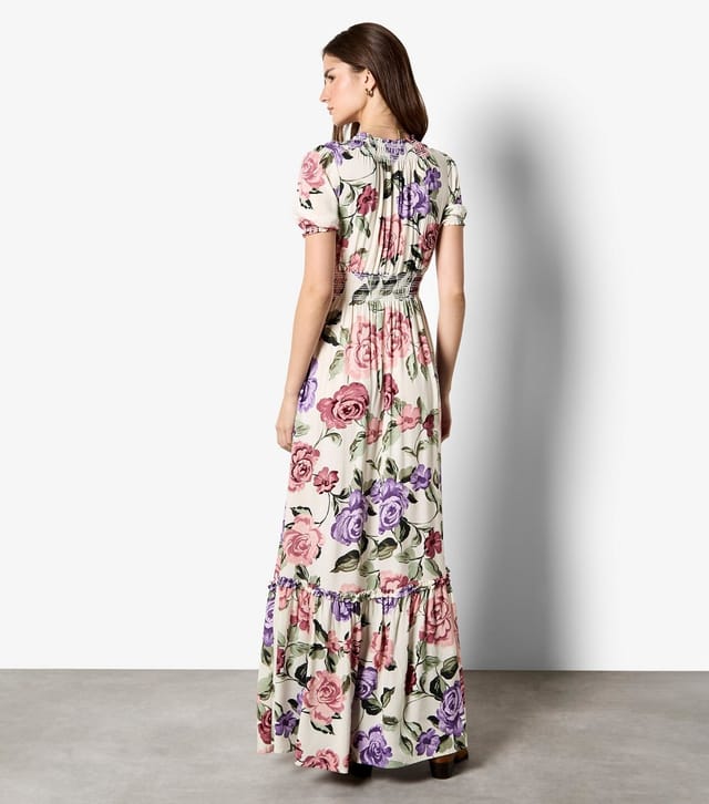 Apricot Women's Pink Floral Print Wrap Maxi Dress Apricot New Look - 3