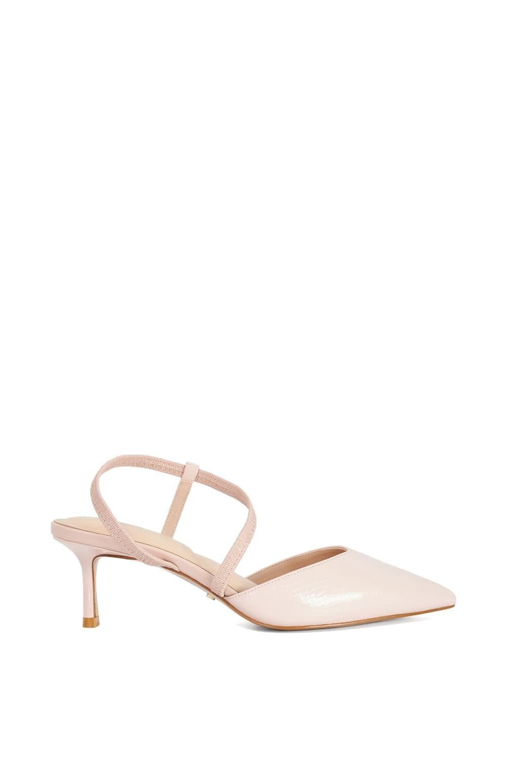 Dune London Dune London Women's Wide Fit 'Charming' Leather Court Shoes in Pink