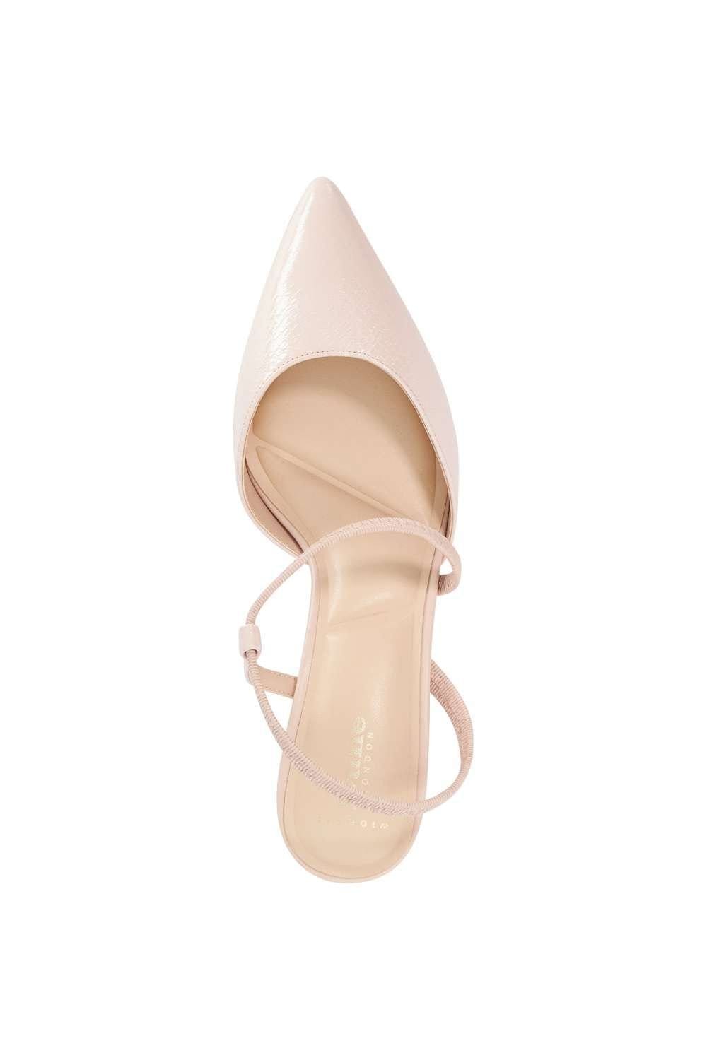 Dune London Dune London Women's Wide Fit 'Charming' Leather Court Shoes in Pink - 4