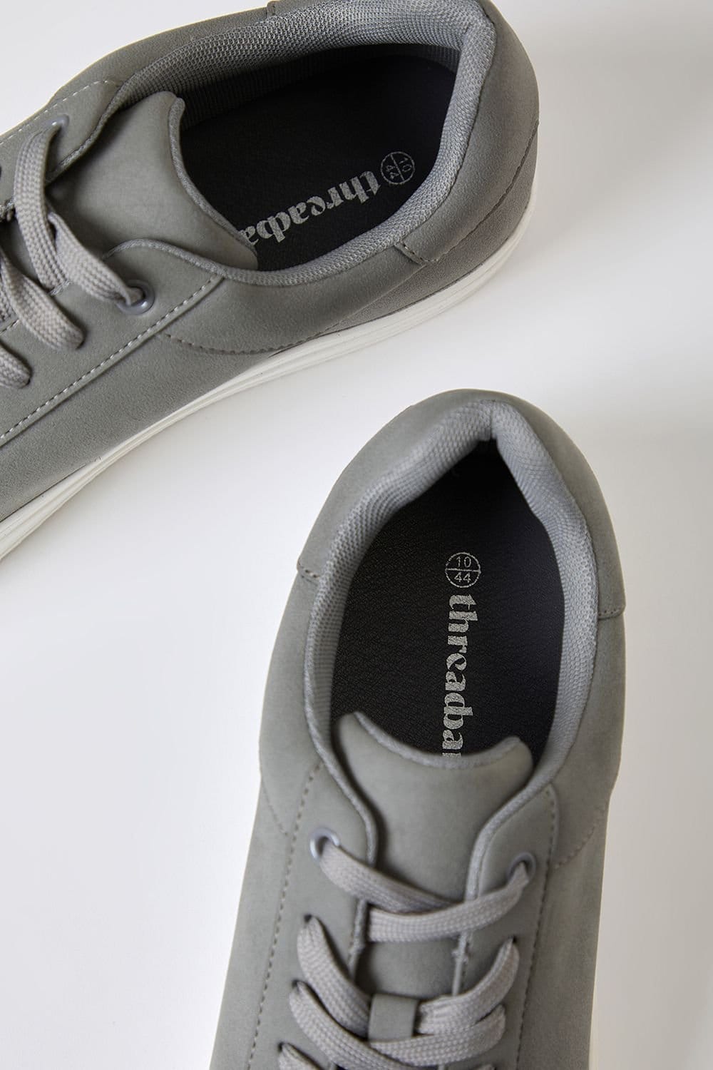 Threadbare Threadbare Men's Faux Suede Court Trainers in Grey - 4