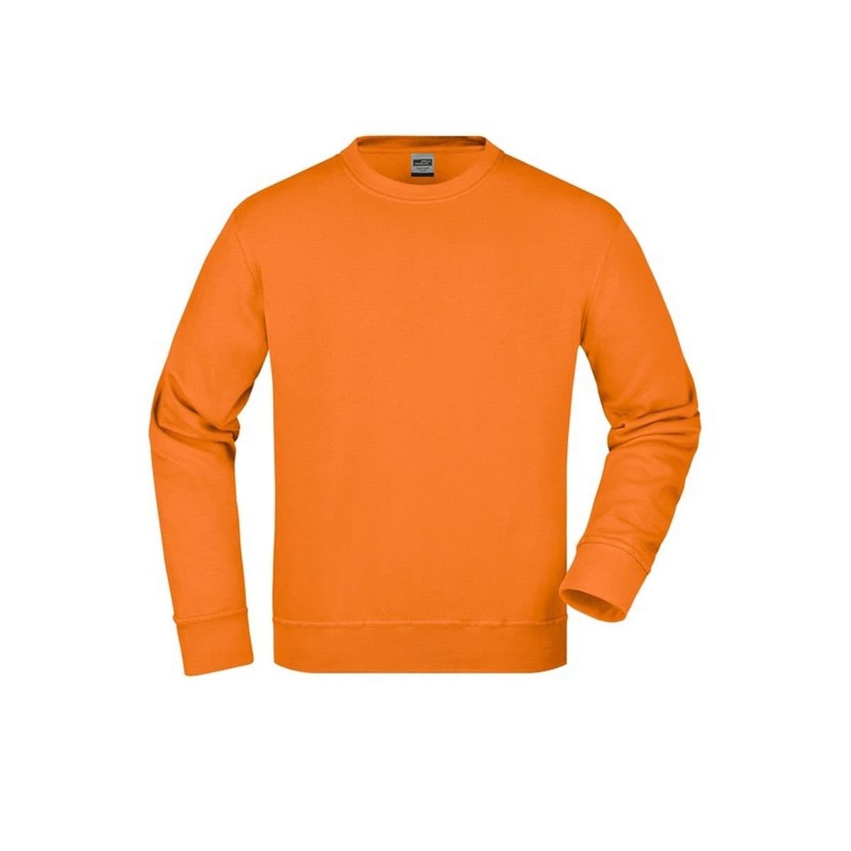 James and Nicholson James and Nicholson Men's Workwear Sweatshirt in Orange