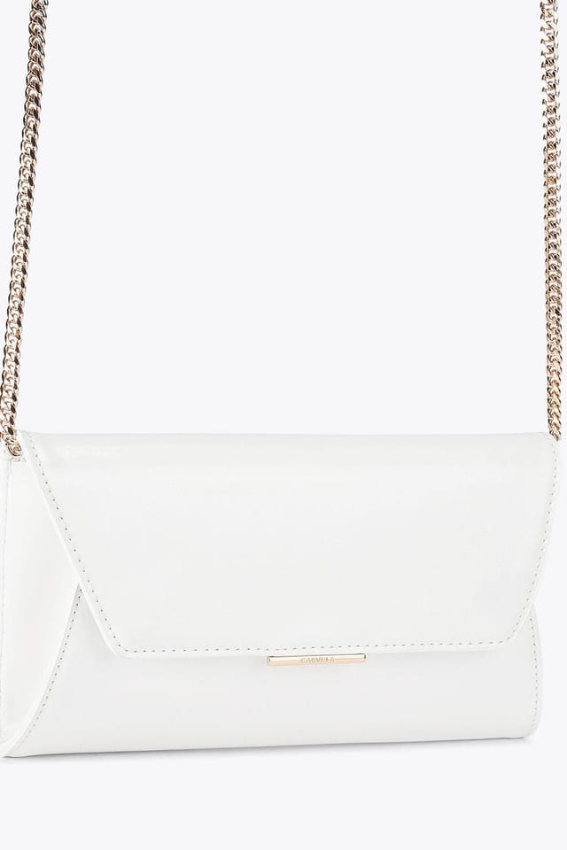 Carvela Carvela Women's 'Spirit Clutch' Patent Bag in White - 2
