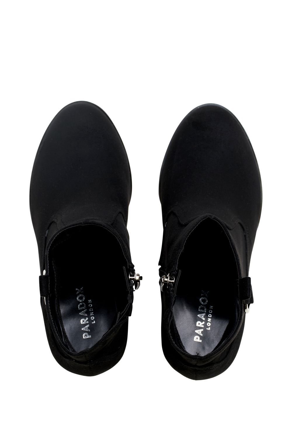 Paradox London Paradox London Women's 'Bexley' Micro Suede Mid Block Heel Ankle Boot in Black - 3