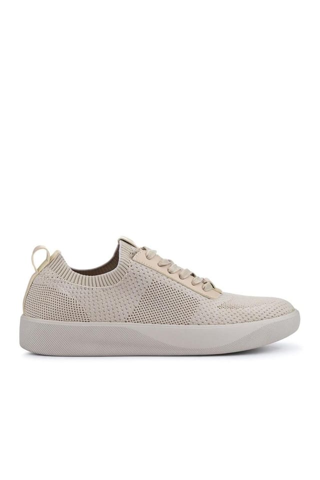 Pavers Pavers Men's Breathable Chunky-Soled Lace-Ups in Beige - 2