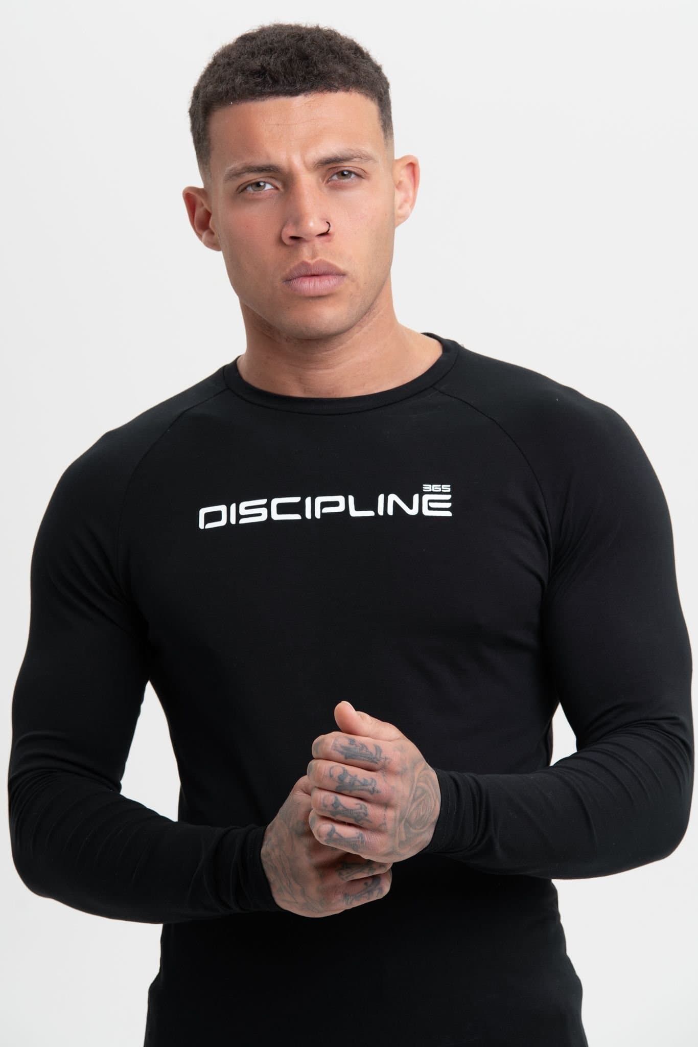 Discipline 365 Discipline 365 Men's Black Cotton Gym Top