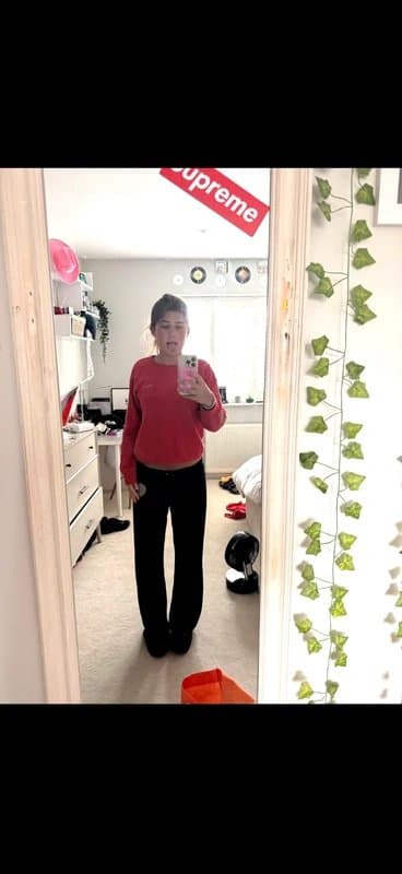 adidas vintage red addidas jumper