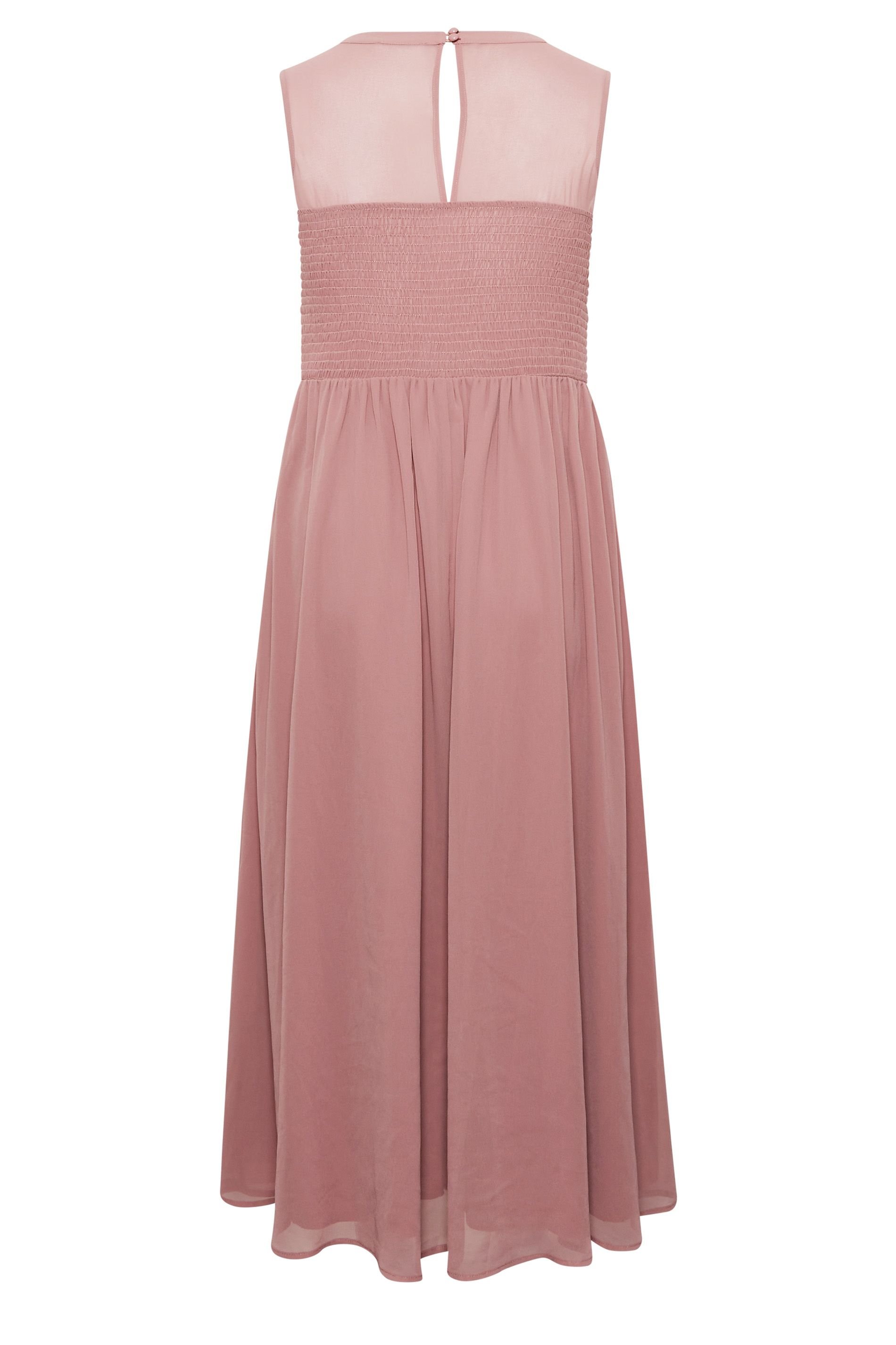 Yours Yours Women's Chiffon Maxi Dress in Light Pink - 3