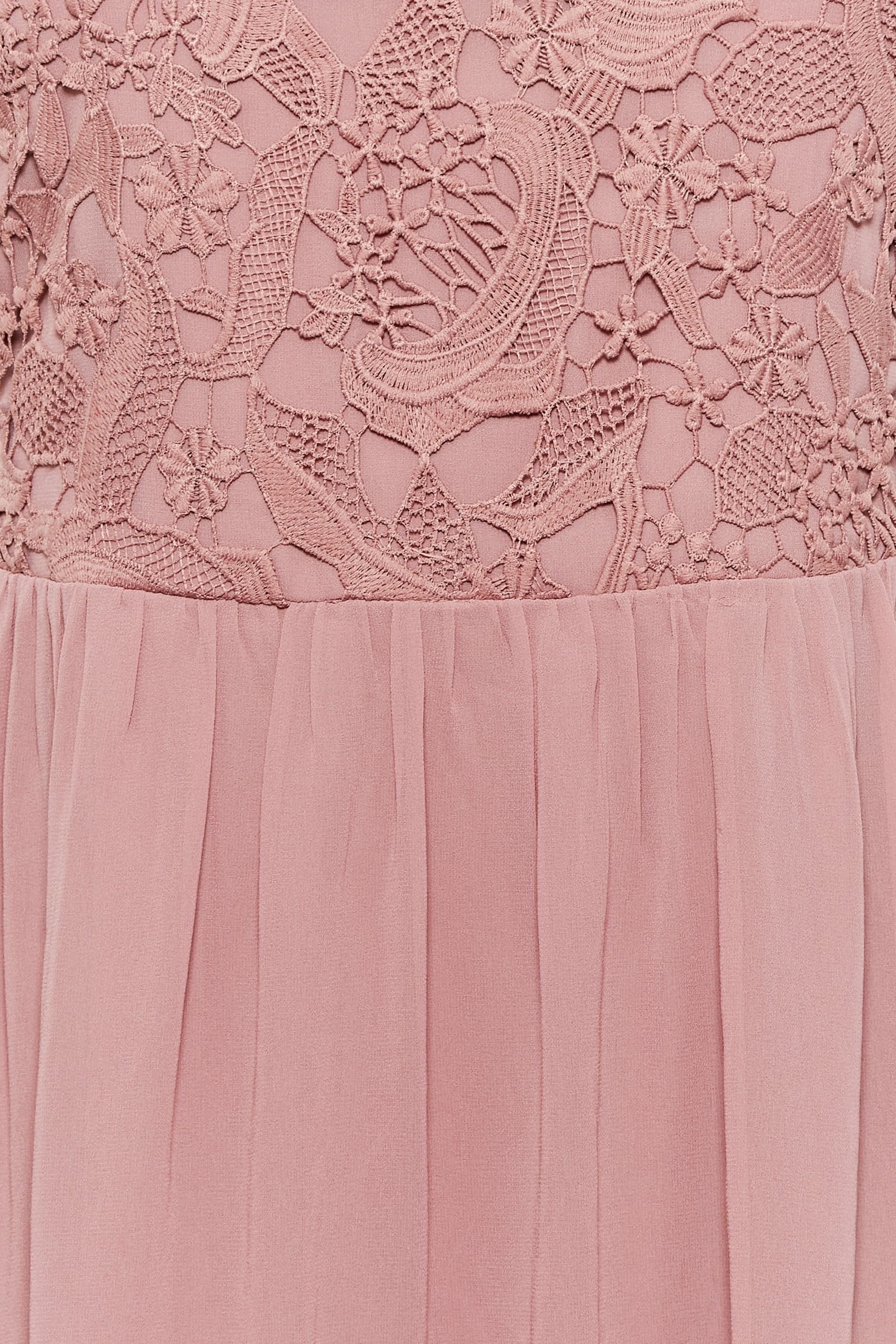 Yours Yours Women's Chiffon Maxi Dress in Light Pink - 4