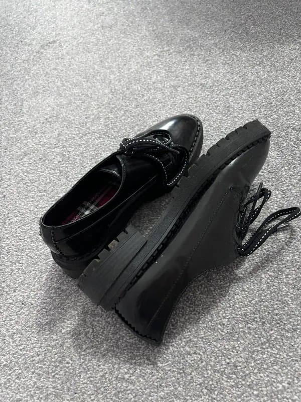 Bershka bershka lace up black shoes