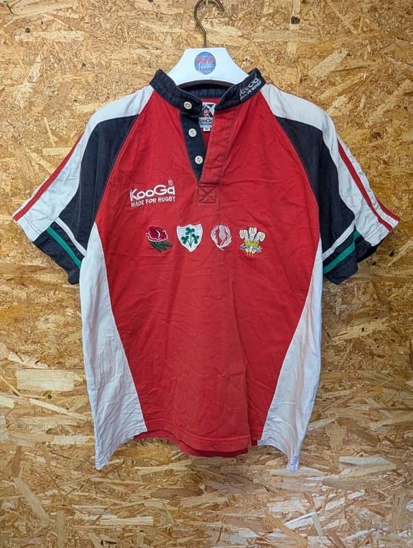 Kooga Vintage British Lions 2005 Rugby Shirt Mens Medium KooGa Red Cotton New Zealand