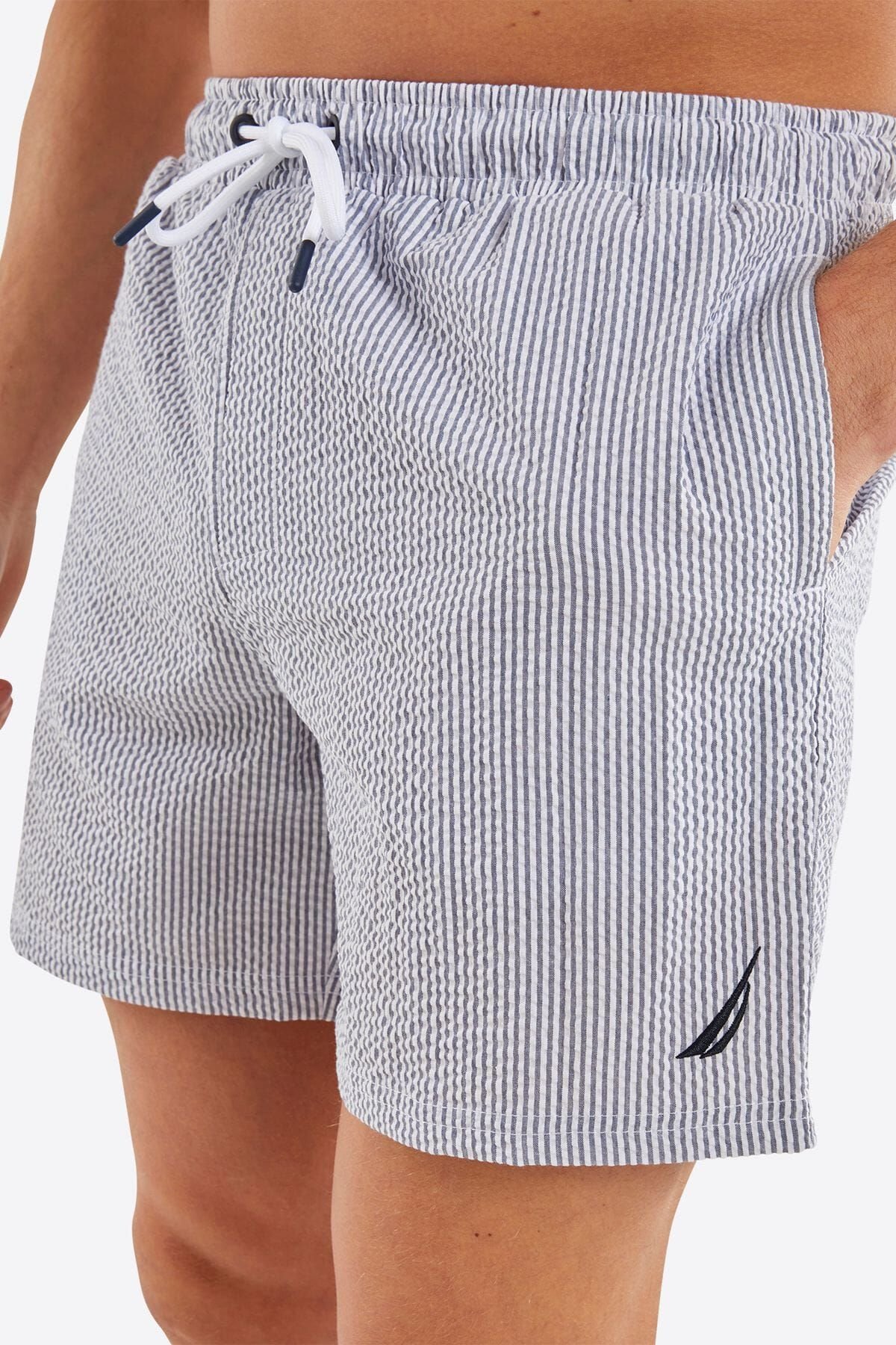 Nautica Nautica Men's 'Kristian' 6" Swim Short in Indigo - 4