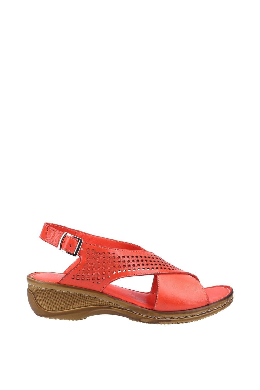 Fleet & Foster Fleet & Foster Women's Judith Open Toe Sandal in Red - 4