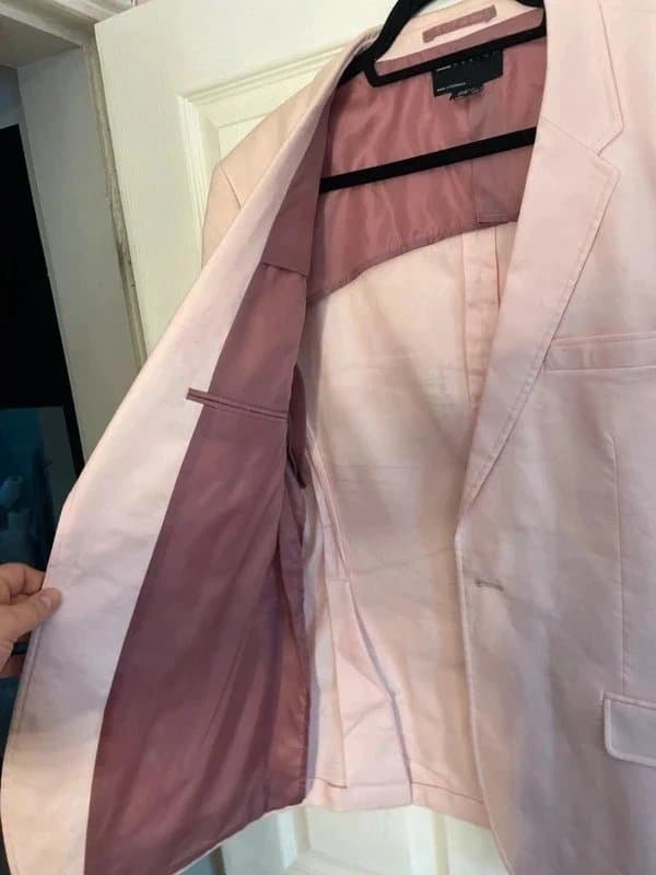 ASOS Men’s Dusky Pink Blazer – Smart Tailored Jacket – uk44”