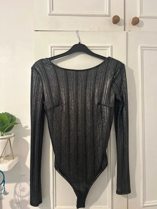 Bershka Glittery bodysuit Bershka