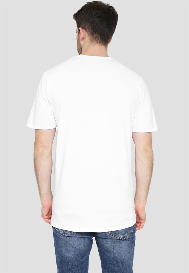 Universal Universal Men's Jaws 50Th Poster Logo T-Shirt, White - 2