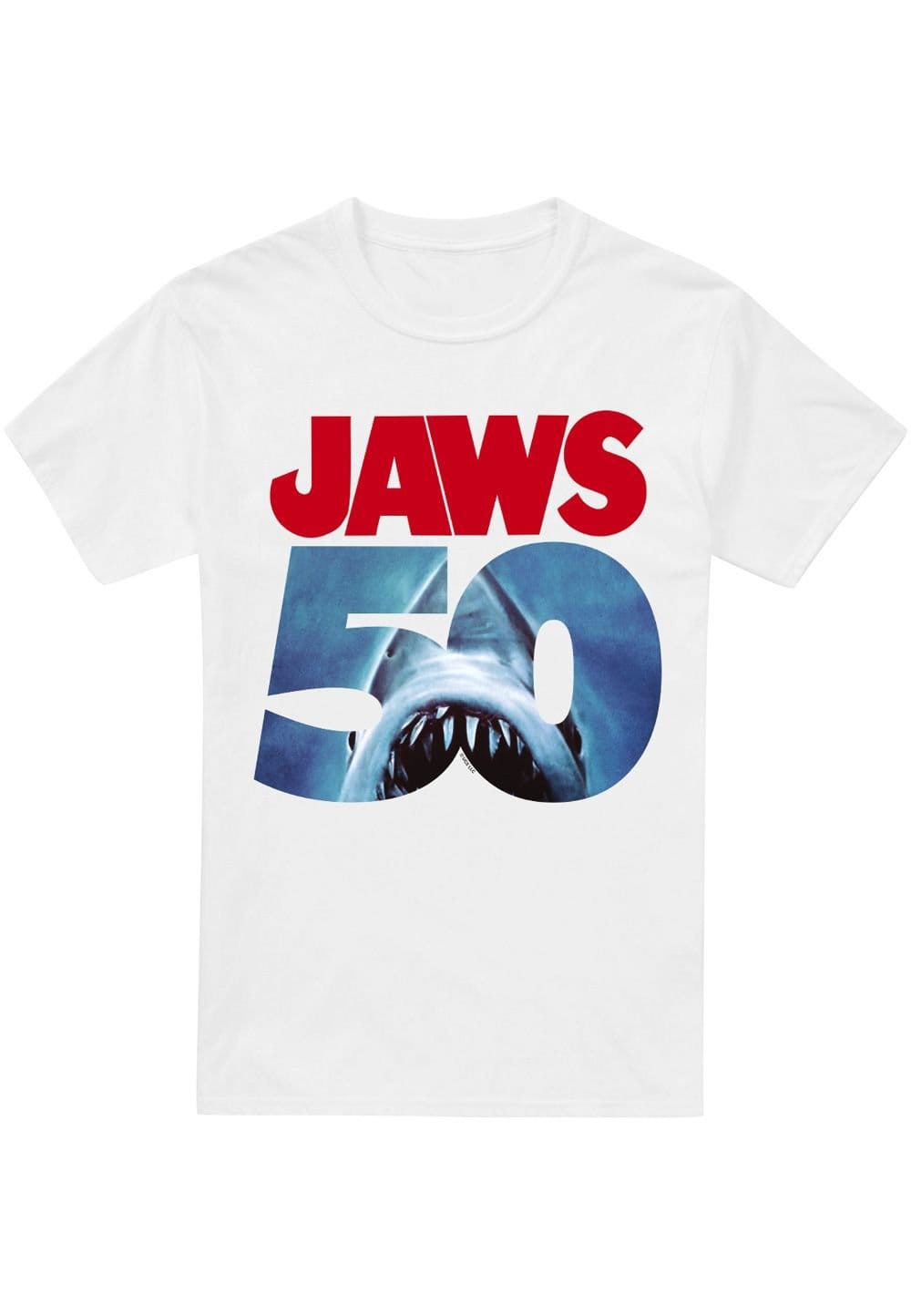 Universal Universal Men's Jaws 50Th Poster Logo T-Shirt, White - 4