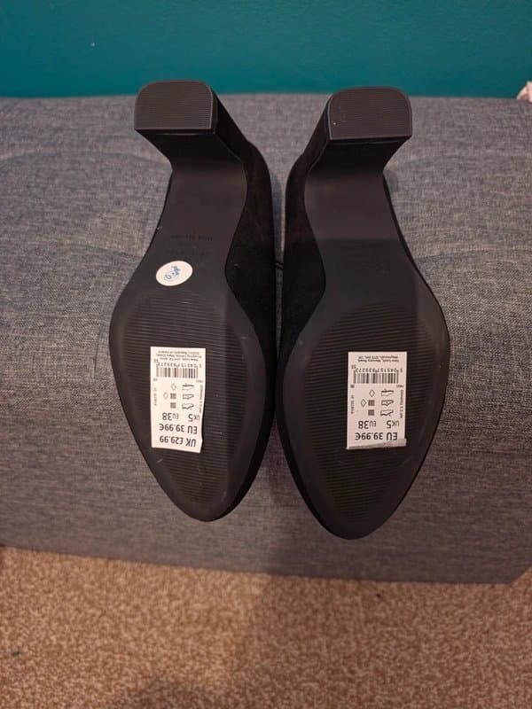 New Look Black chunky heels