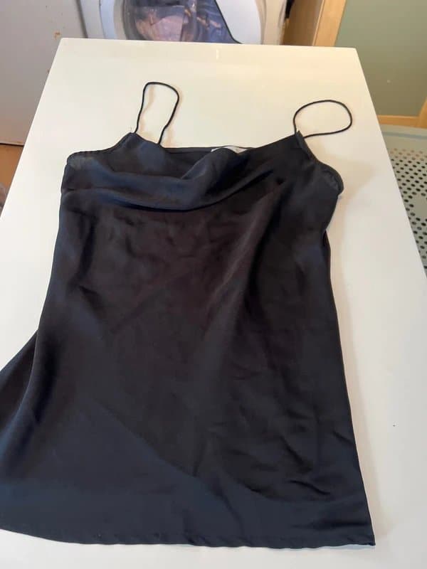 Never Fully Dressed Never fully dressed satin silk cowl neck vest