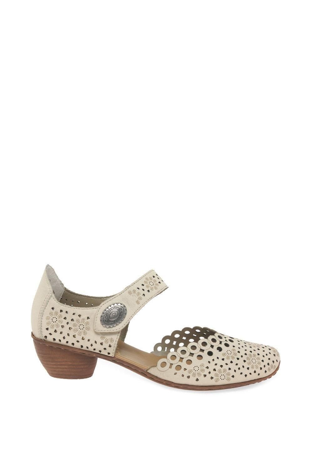 Rieker Rieker Women's 'Pia' Mary Jane Court Shoes in Cream - 2