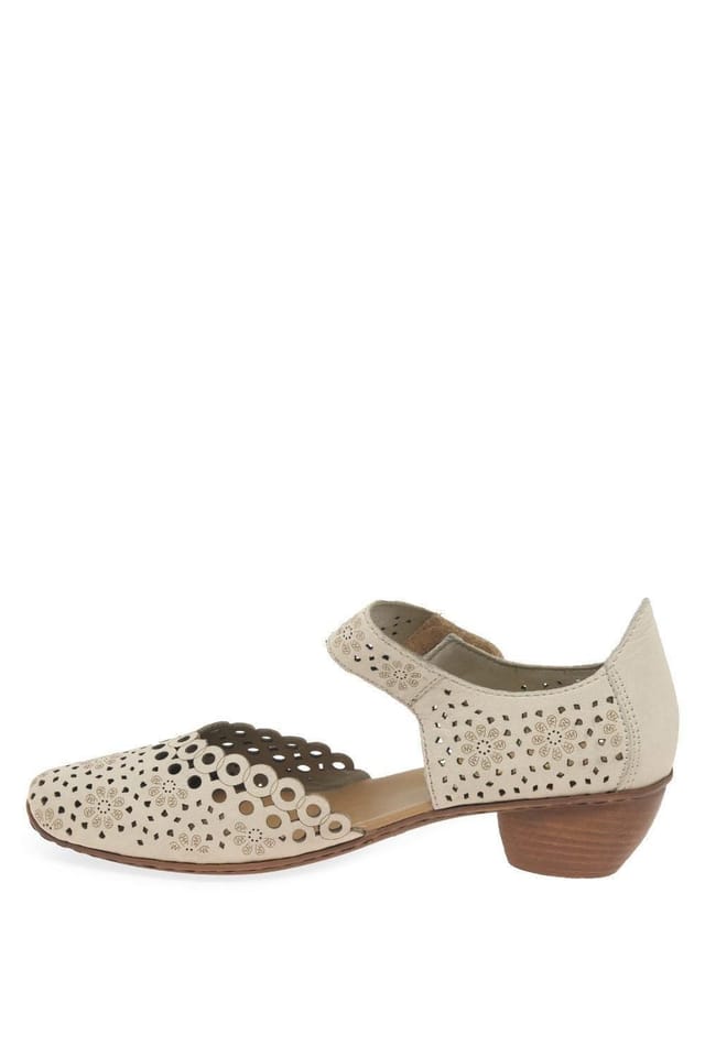 Rieker Rieker Women's 'Pia' Mary Jane Court Shoes in Cream - 2