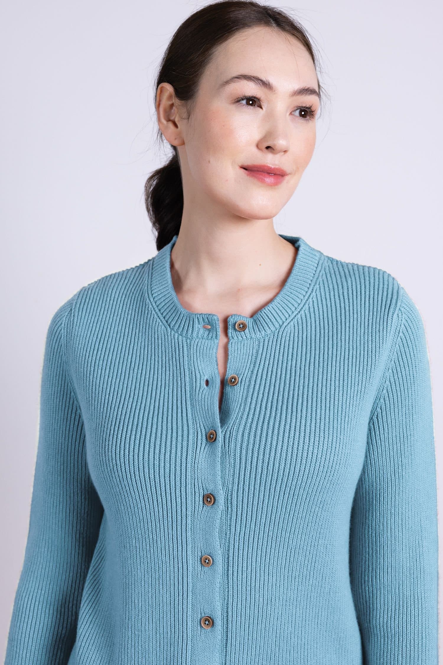 Nomads Clothing Nomads Clothing Women's Button Through Cardi in Light Blue