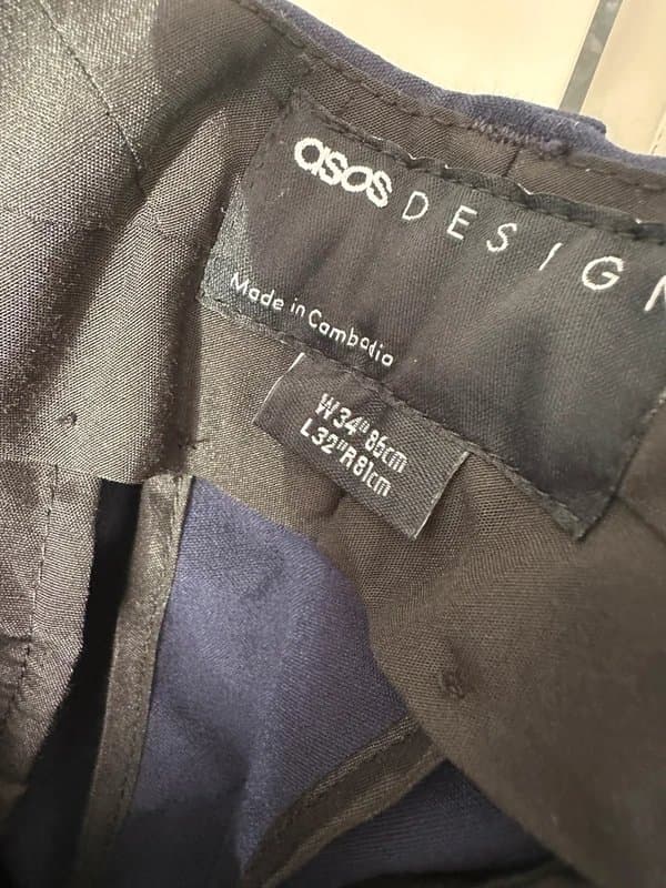 ASOS ASOS design suit trousers men formal/bussines black tie W34 L32