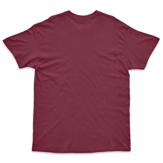Bad Zebedee Bad Zebedee Men's Retro Lines Narrowboat T-Shirt in Burgundy - 3