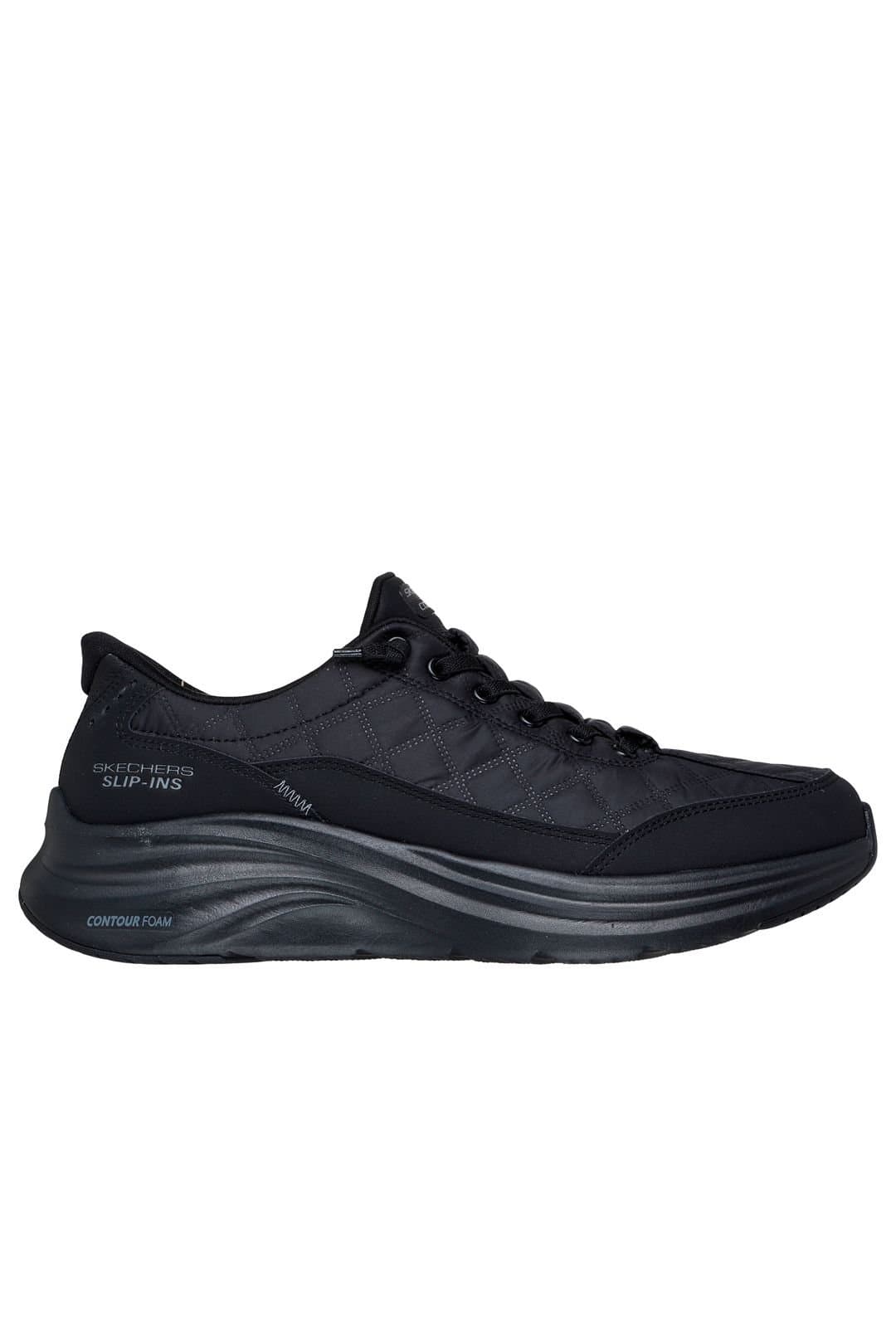 Skechers Skechers Men's Contour Foam Cozy Fit Quilted Slip-Ins Trainers Black