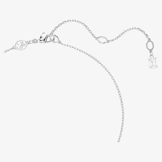 Swarovski Swarovski Women's Idyllia Rhodium Plated Crystal Snowflake Necklace 5691484 in Silver - 3