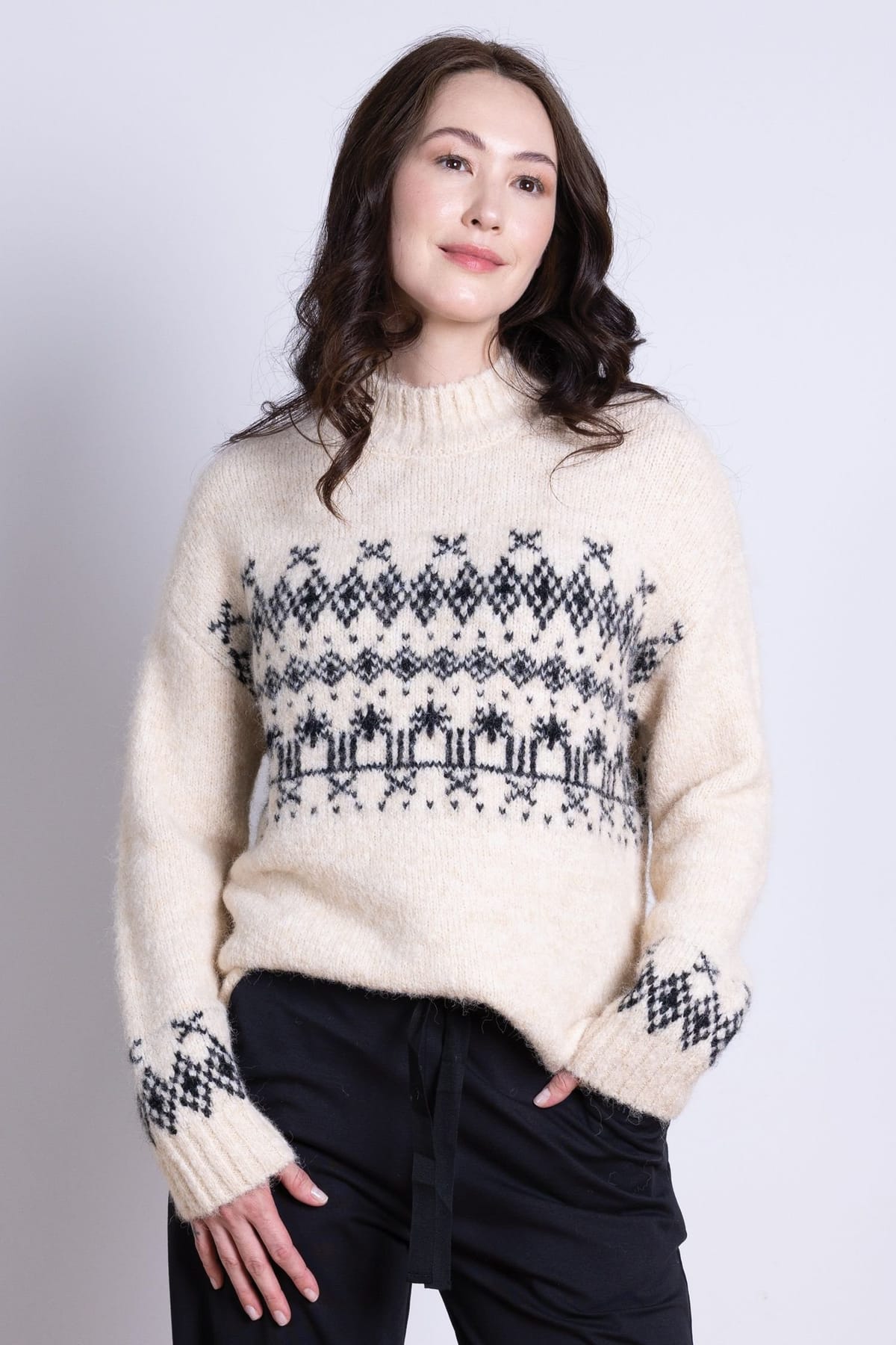 Nomads Clothing Nomads Clothing Women's Fairisle Jumper in Ivory - 1