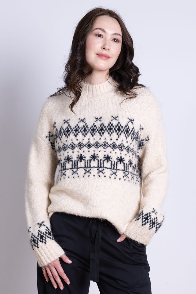 Nomads Clothing Nomads Clothing Women's Fairisle Jumper in Ivory - 1
