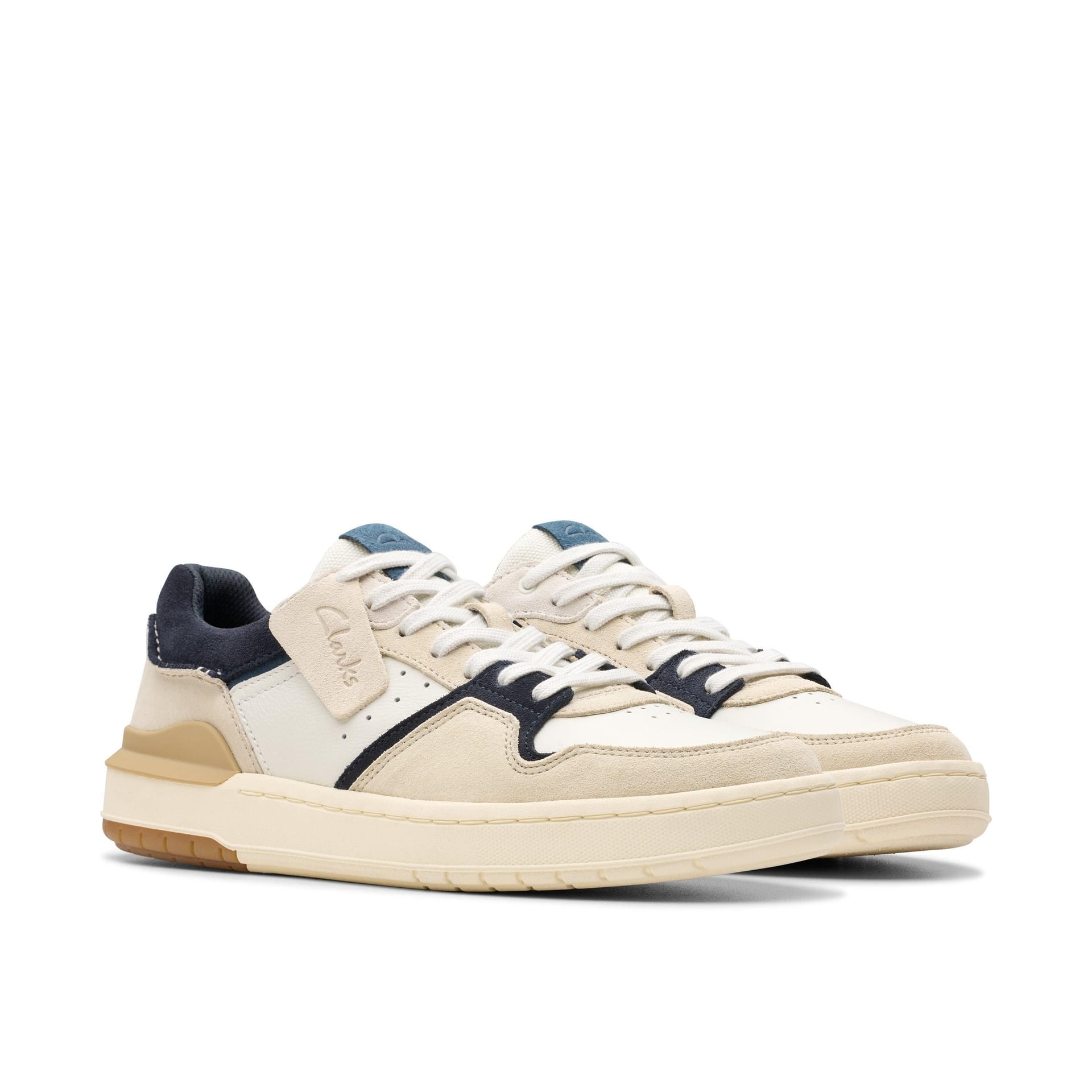 Clarks Clarks Men's Courtlite 2 Lo Navy Combination in Blue - 4