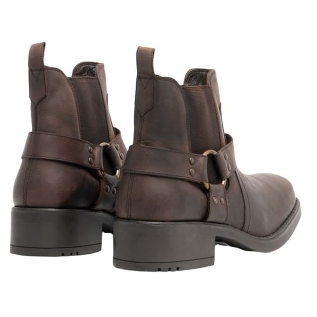 Woodland Woodland Men's Low Harley Gusset Harness Leather Boots in Brown - 2
