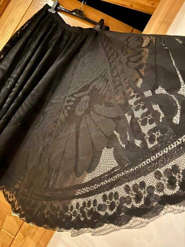 Tulle Stunning 🖤 tulle lace net mesh boho gothic bohemian gypsy whimsigoth skirt