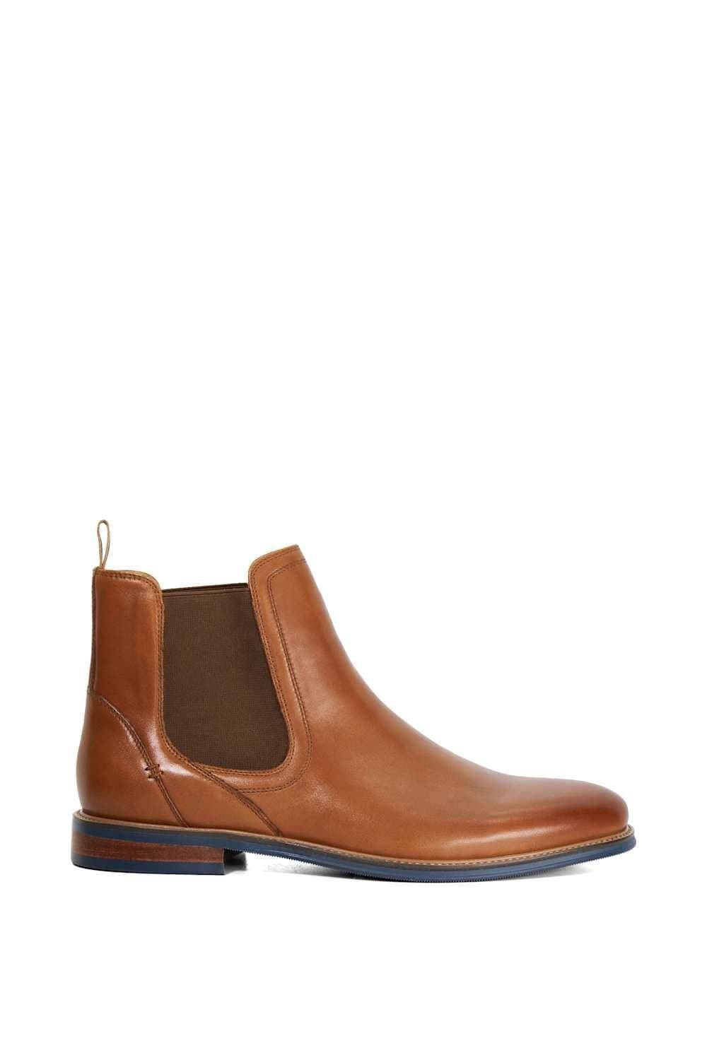 Dune London Dune London Men's 'Mckinley' Leather Chelsea Boots in Brown