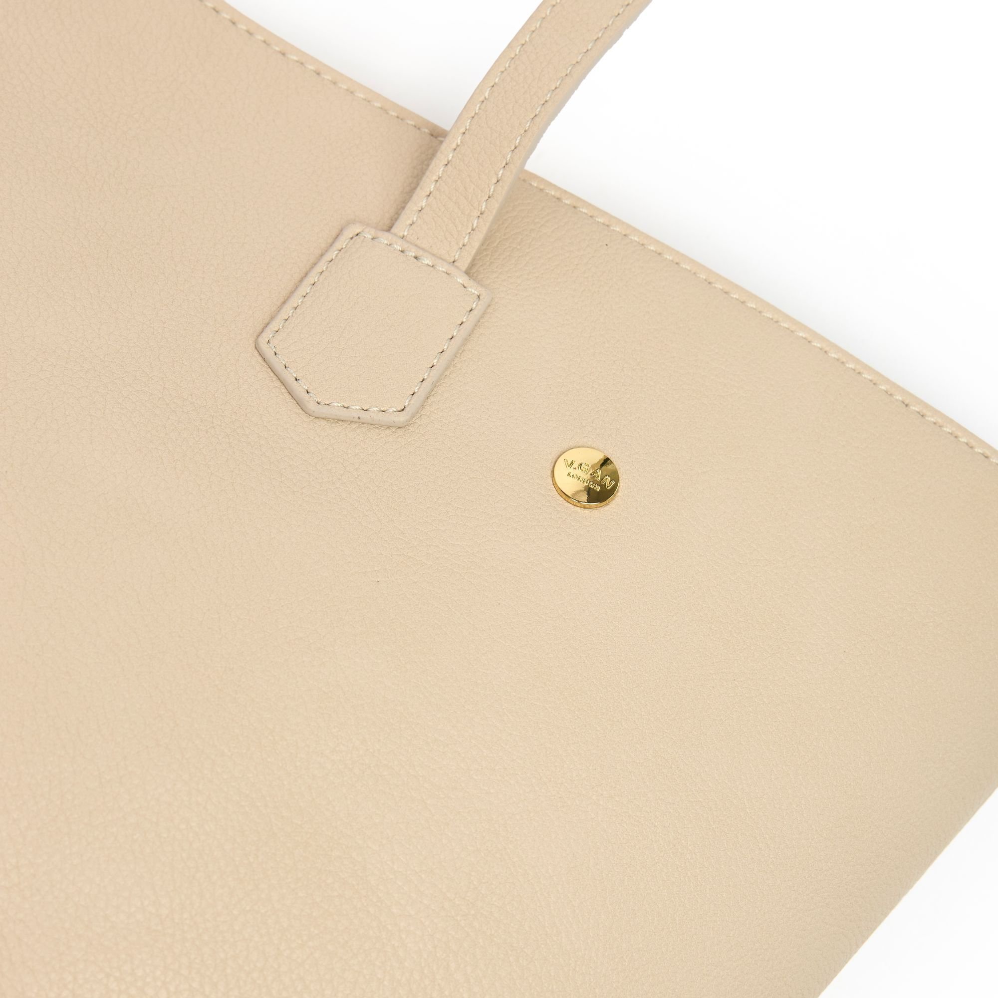 V.GAN V.GAN Women's Vegan Hazel Tote Shoulder Bag in Natural - 3
