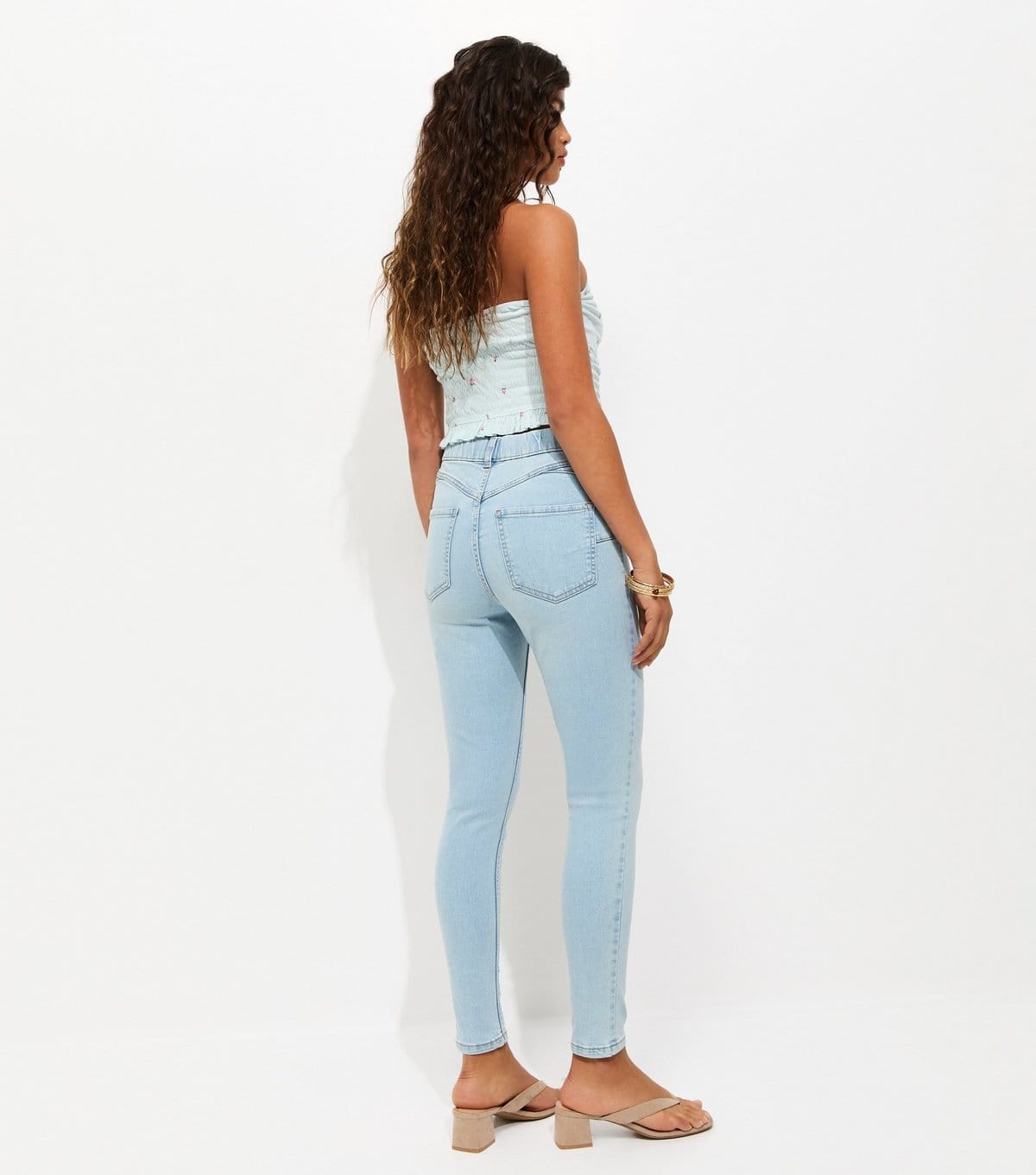 New Look Women's Light Blue Lift & Shape Emilee Jeggings New Look - 4
