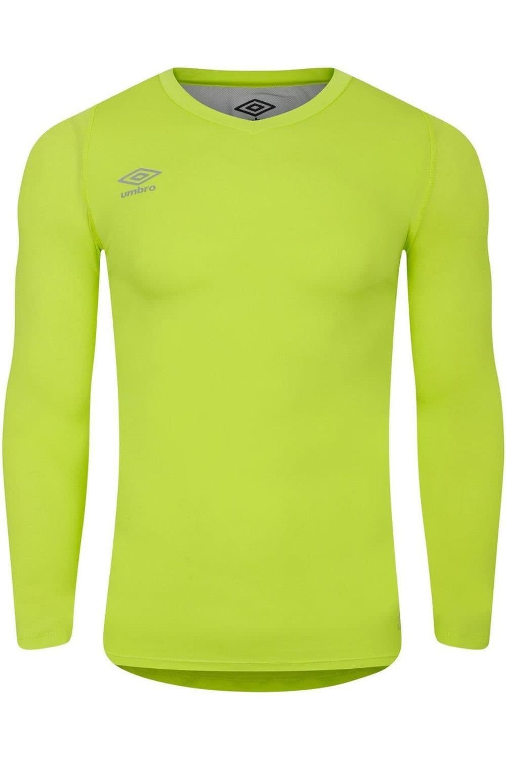 Umbro Umbro Men's Elite V Neck Base Layer Top in Lime