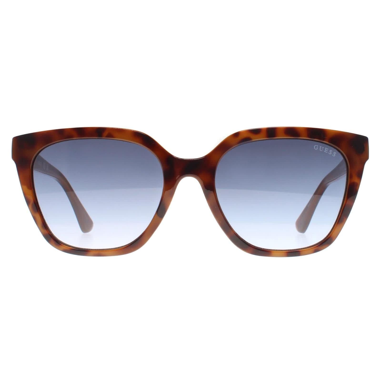 Guess Guess Women's Square Light Havana Blue Gradient GU7870 in Brown