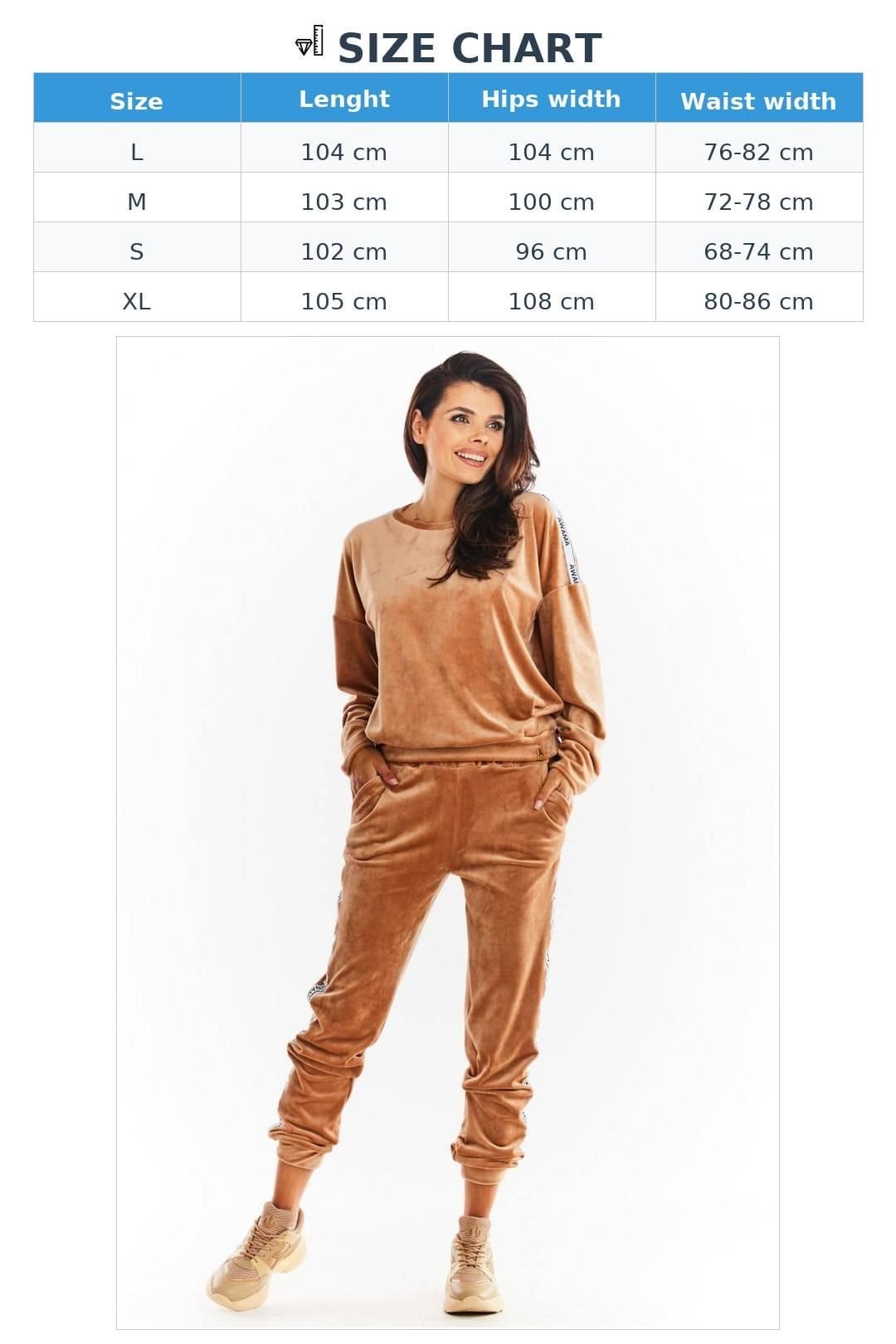 Love Lace Love Lace Women's Logo Velour Drawstring Trousers With Tape in Tan - 4