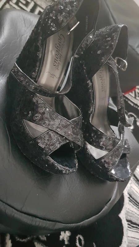 New Look New Look Sequin wedge heel